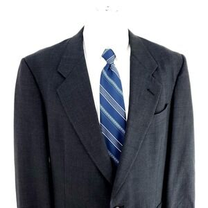 Christian Dior Monsieur Wool 2 Button Blazer‎ 42L Gray Twill
